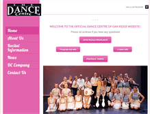 Tablet Screenshot of dancecentrekor.com